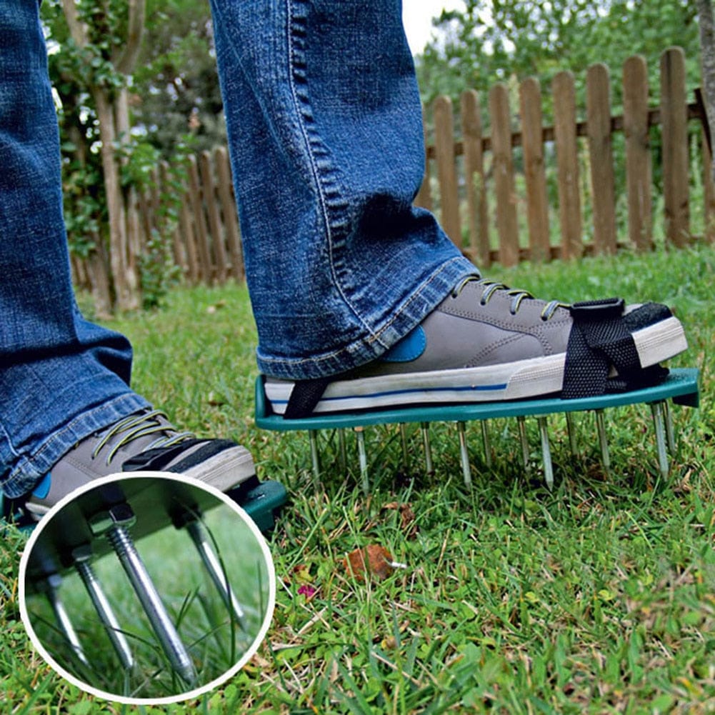 GardenPro スパイク付き芝生エアレーターシューズ 健康的な芝生の成長のために