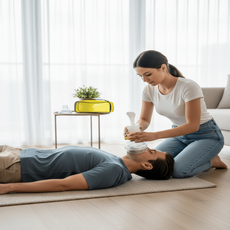 SafeBreathe Pro Emergency Kit For Rapid Breath Aid