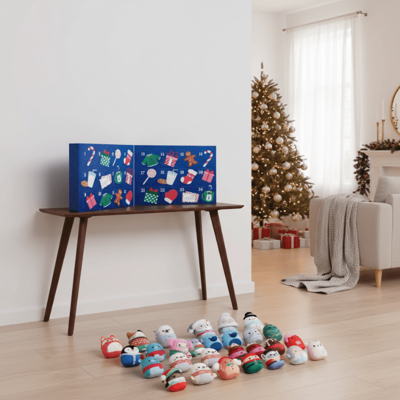 Snug Minis 2025 24 Günlük Marshmallow Advent Takvimi Çocuklar İçin Mini Paketlerle