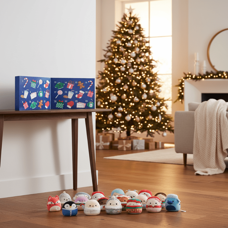 Snug Minis 2025 24 Günlük Marshmallow Advent Takvimi Çocuklar İçin Mini Paketlerle