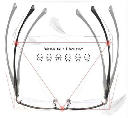 Optivista Intelligent Progressive Glasses | Automatic Field of Vision Adjustment & Blue Filter