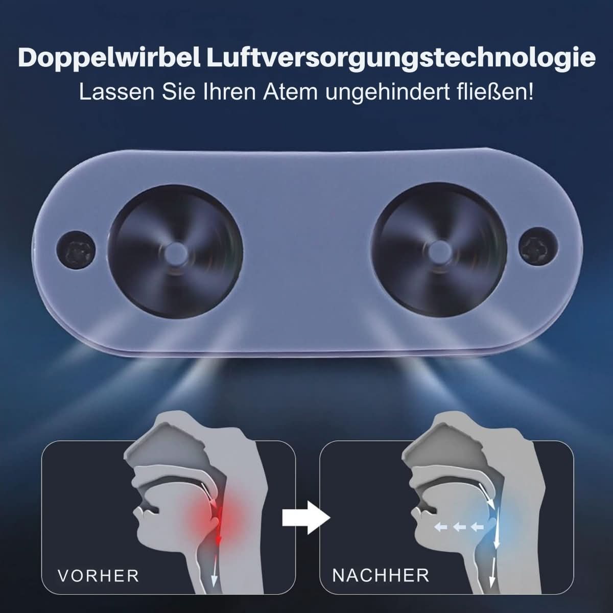 AirWhisper CPAP-enhed til snorkere Kompakt maskefri komfort