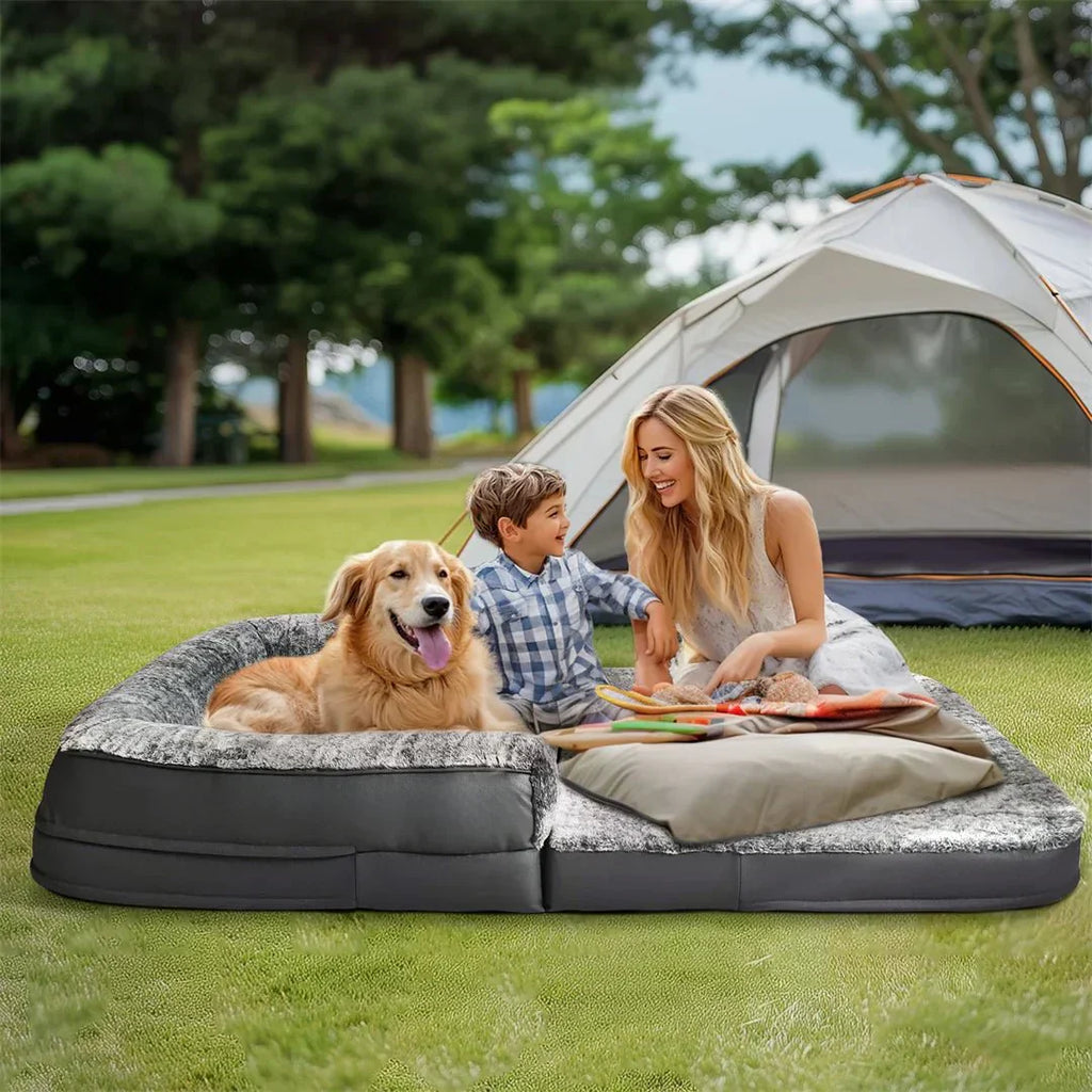 CozyPaw Giant 180 Cm Dog Bed For You And Your Pet, Shared Comfort