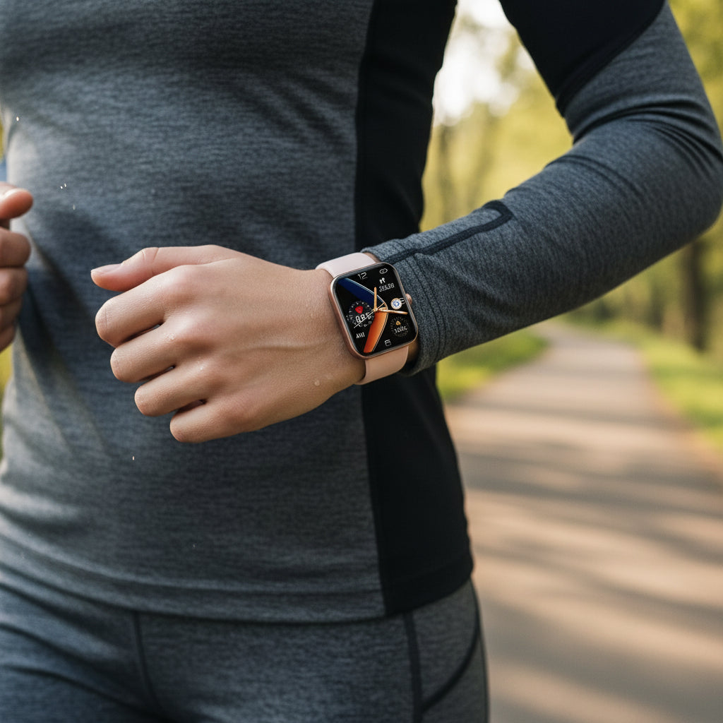 Glucofit Smart Sundhedstracker med Ikke-invasiv Glukosemåling og Velværeovervågning
