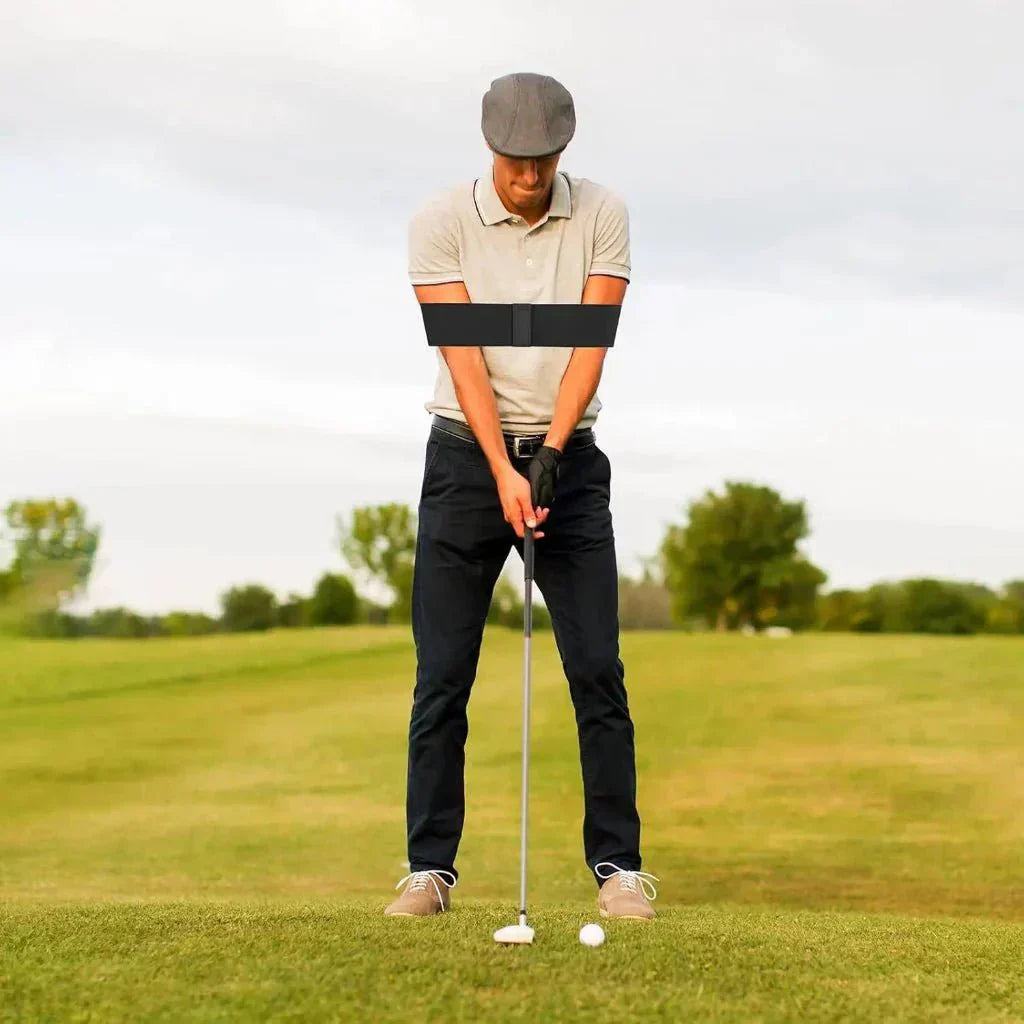 Antrenor elastic FlexSwing pentru swing-ul de golf, pentru ghidarea brațului și postură