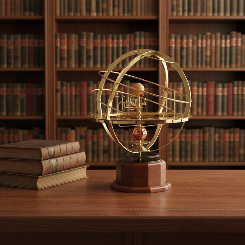 CosmoCraft Brass Nine Planets Solar System Sculpture