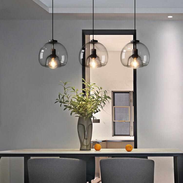 NovaLume Blown Glass Pendant Lamp With Adjustable Height