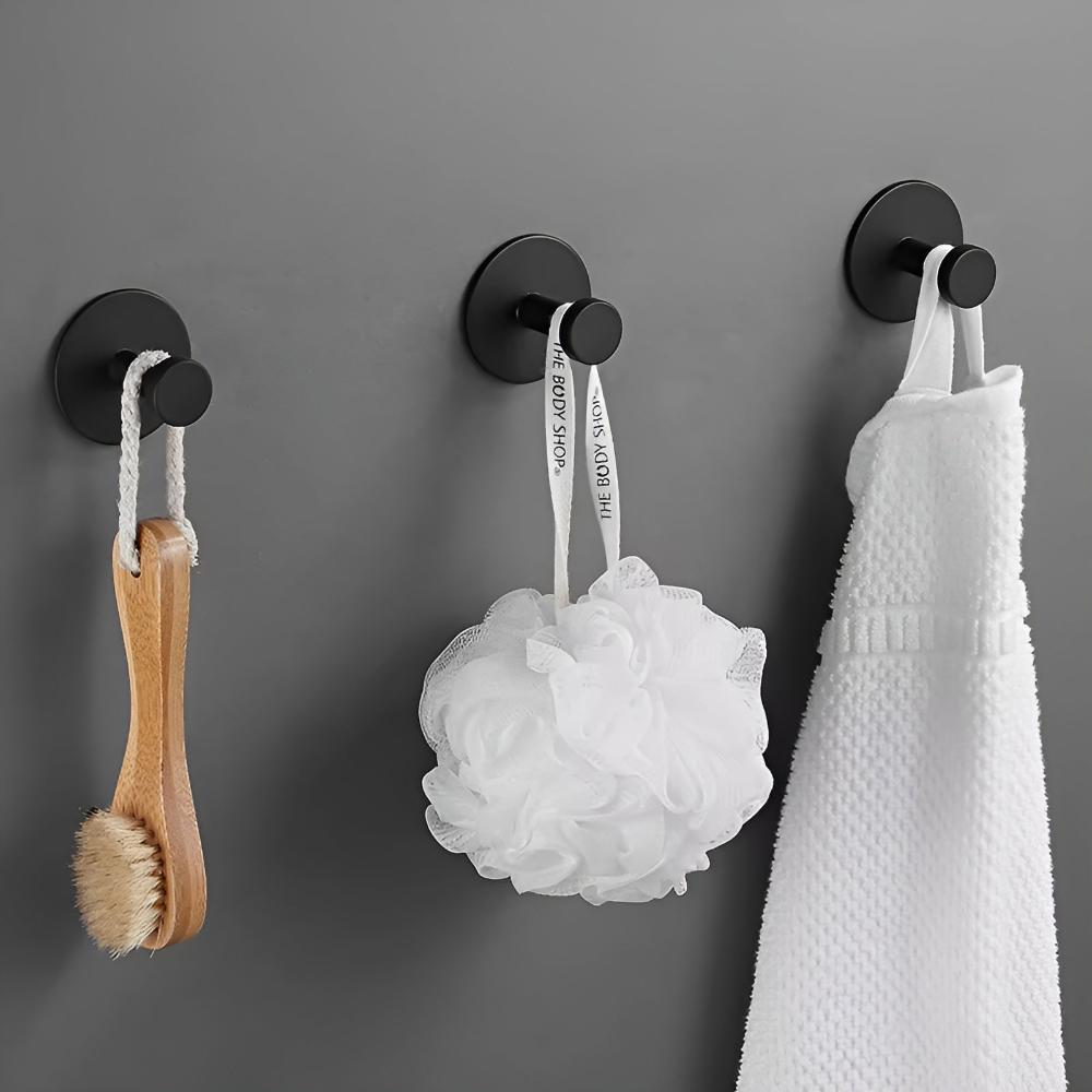Stainless Steel Griplock Shower Hooks Vacuum Seal Hooks Set