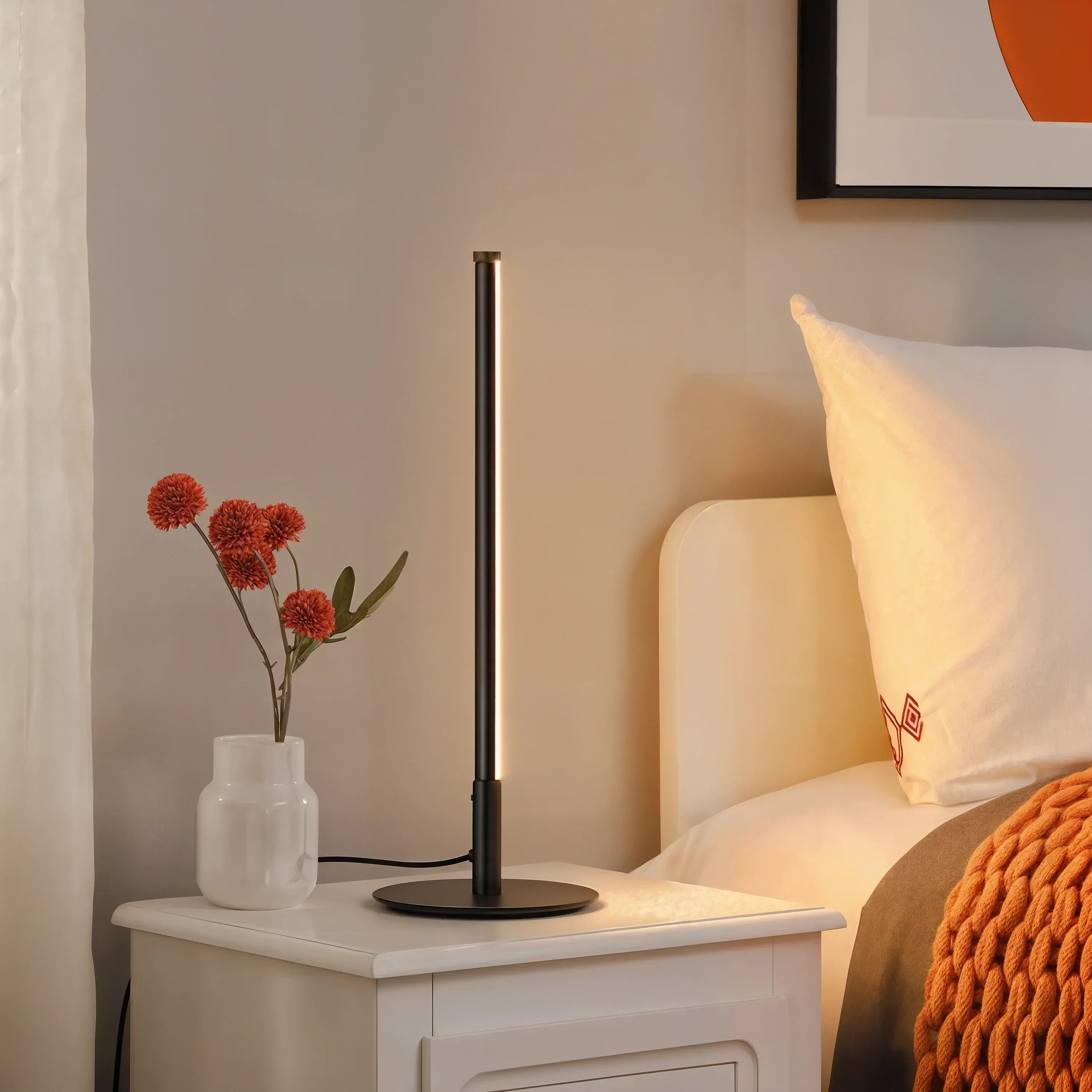 Golden Lampada da Tavolo LED per Soggiorno, Camera da Letto e Scrivania