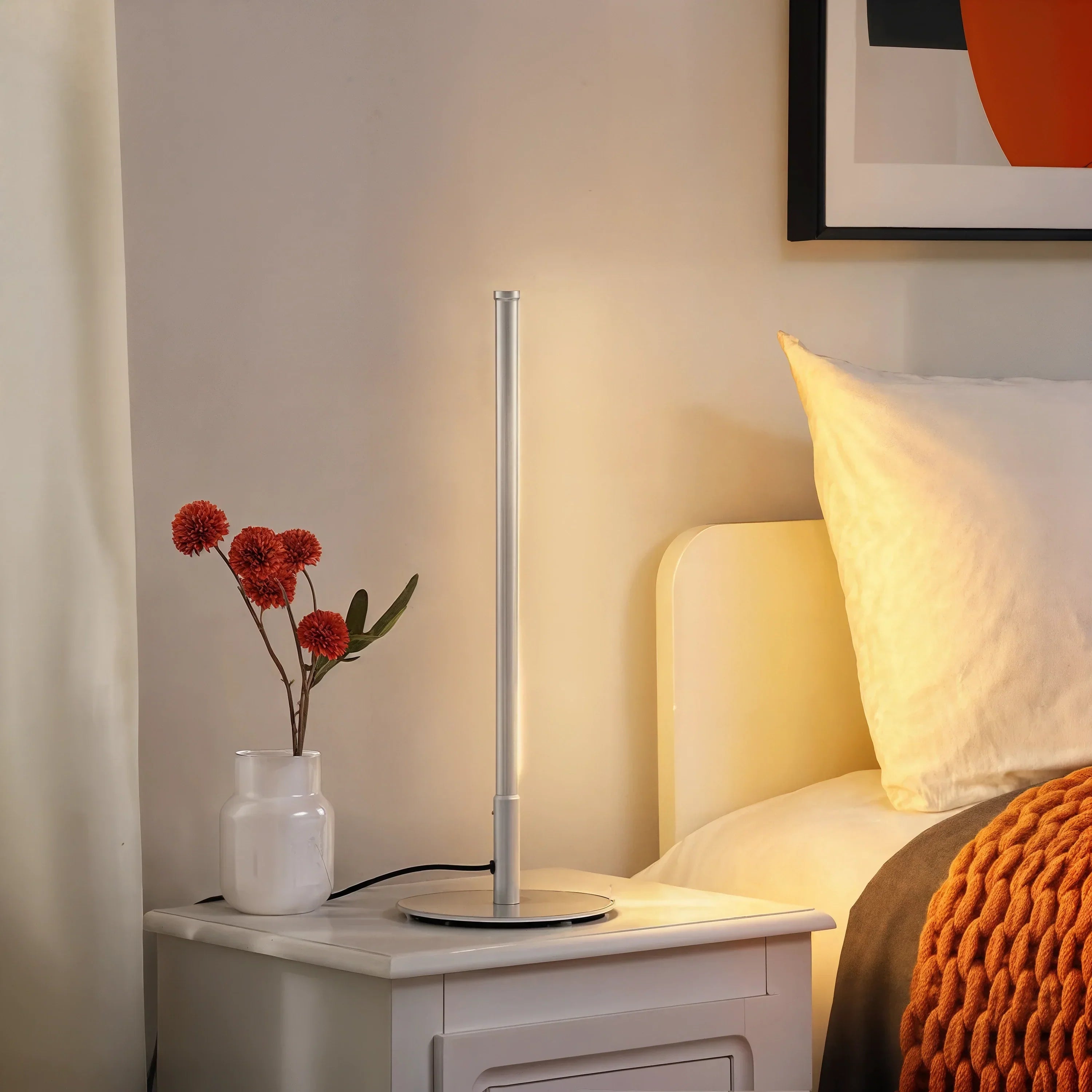 Golden Lampada da Tavolo LED per Soggiorno, Camera da Letto e Scrivania