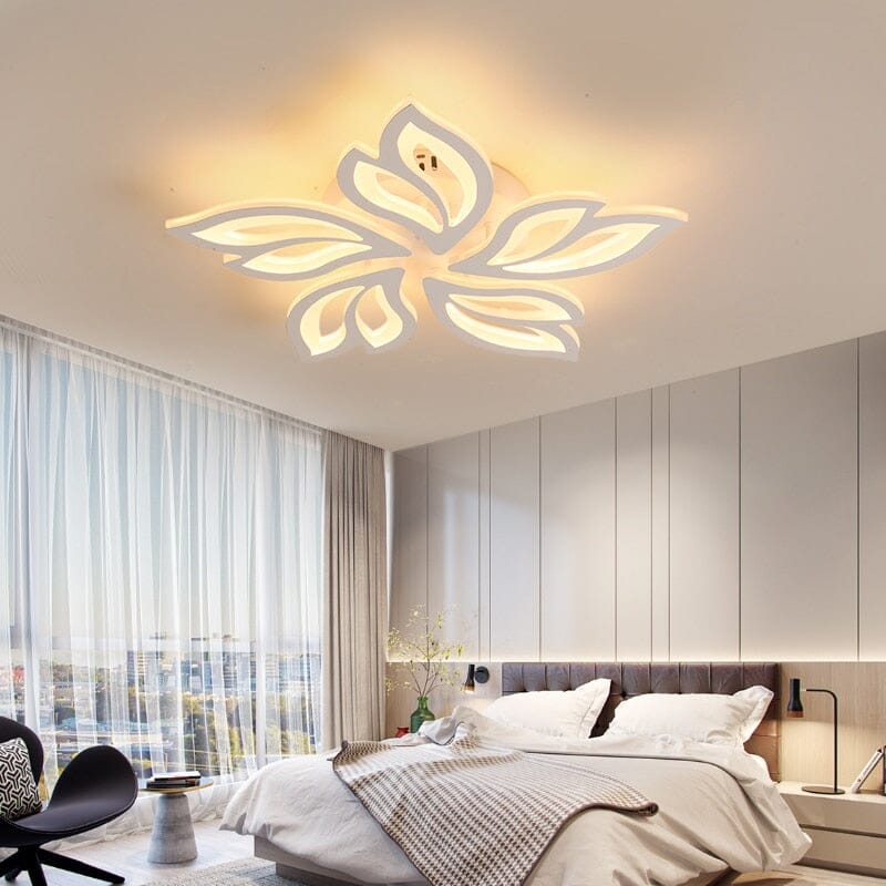 Lampada a Sospensione da Soffitto con Motivo Floreale in Acrilico LED