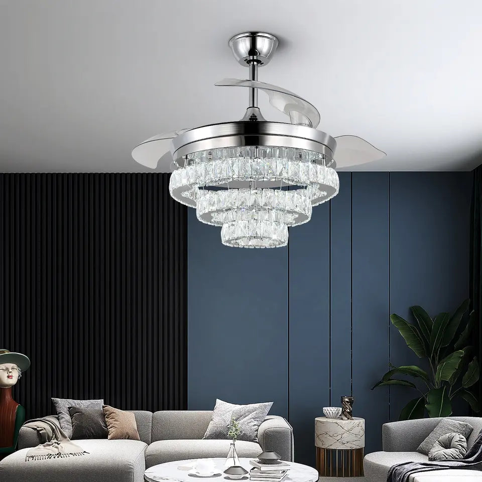 AeroLux Reversible LED Ceiling Fan With Remote Control Unit