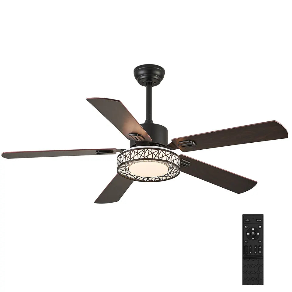 AeroGlow 52-tommers vendbar takvifte med dimbart lys