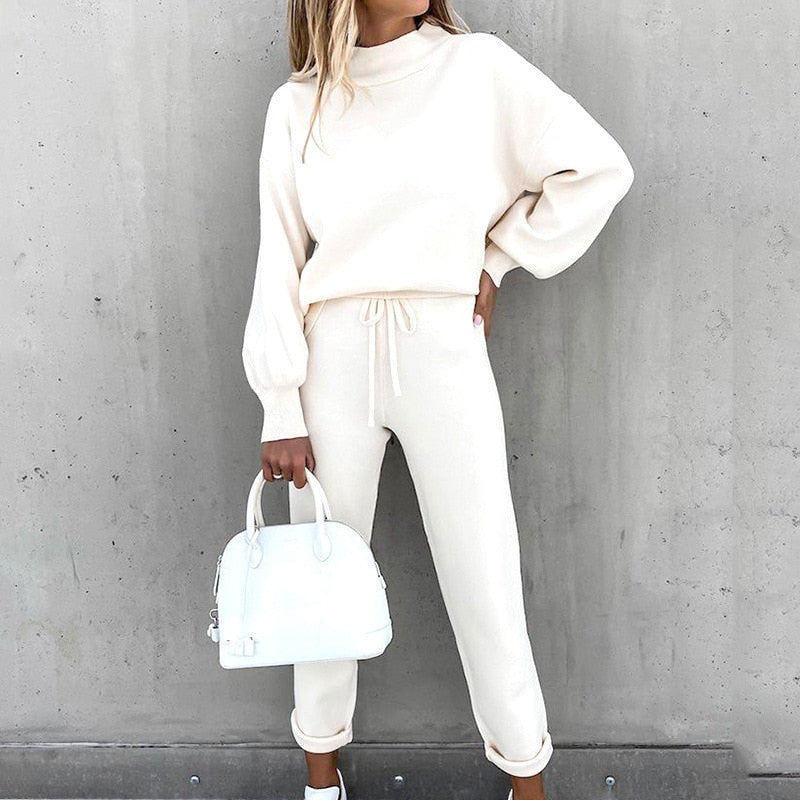 Cozy Cotton-Blend Two-Piece Lounge Set For Home And Everyday Wear