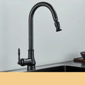 VintageTap Antique Brass Kitchen Tap – Retro Style Mixer Faucet with Swivel Spout