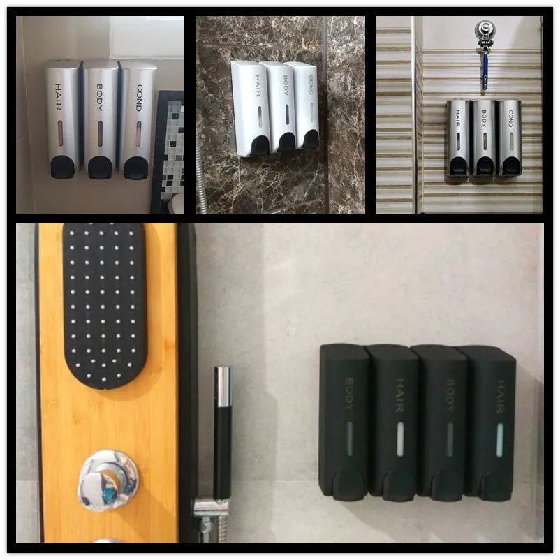 Wall-mounted shower dispenser