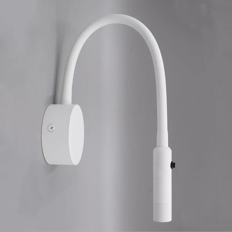 Contemporary Flexible LED Wall Light For Reading With Switch For Bedroom Or Study 1W To 3W
