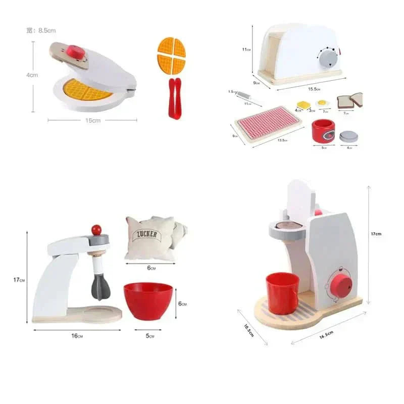 Set de Cocina de Madera Realista ChefNest para Pequeños Chefs Juego Creativo Sin Pantalla