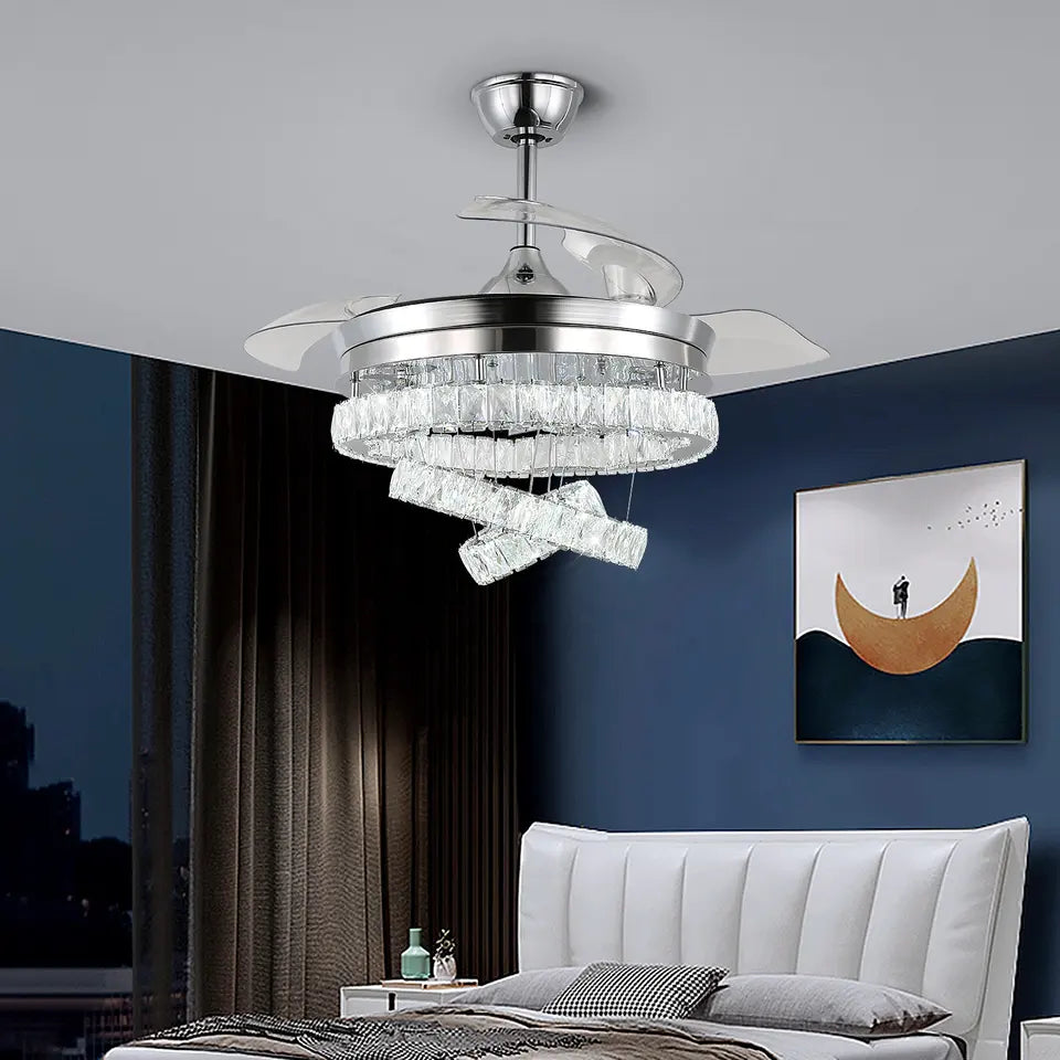 AeroLux Reversible LED Ceiling Fan With Remote Control Unit