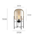Lyra Nordic Glass Floor Lamp for Minimalist Interiors