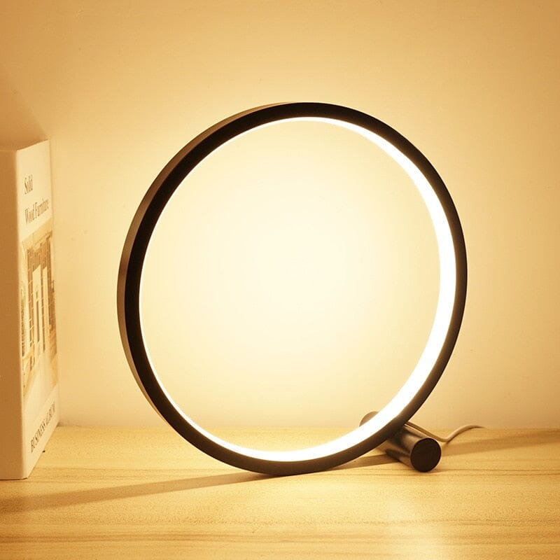 Lámpara Táctil LED NovaHalo para Interiores Modernos con Luz Blanca Cálida