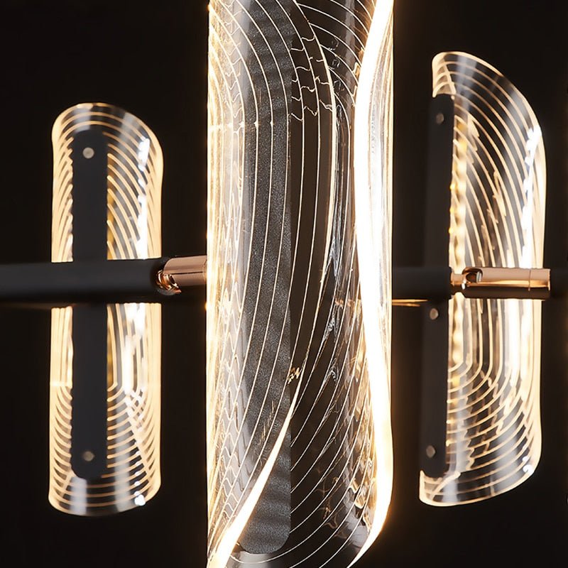 NovaLume Acrylic Transformable Pendant Light With LED Compatibility