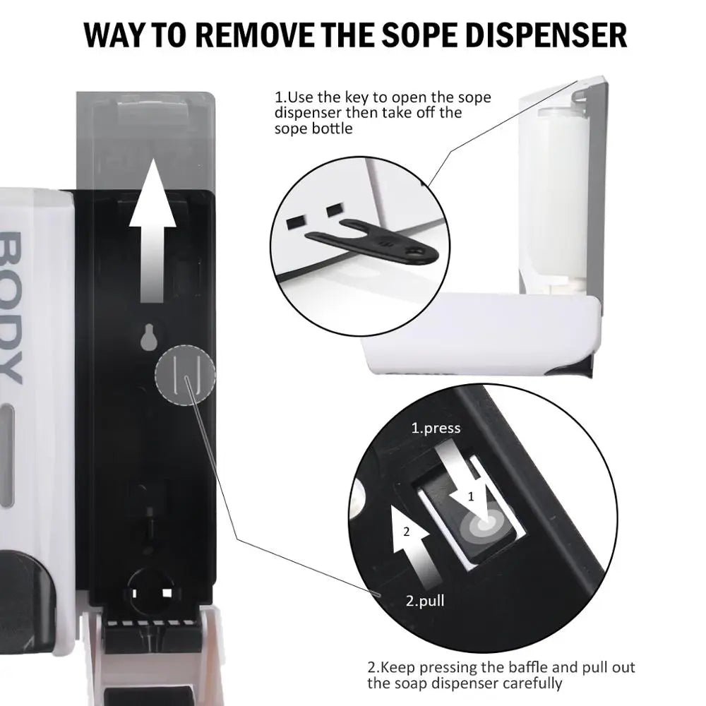 Wall-mounted shower dispenser