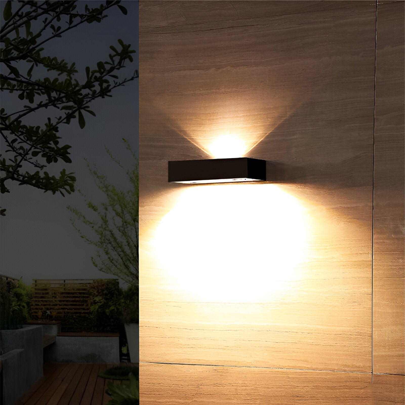 NovaLux Solar-Wandleuchte mit Sensor, IP65 wasserdicht