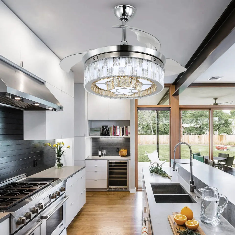 NovaLume Halo Interchangeable 3 Blade Ceiling Fan With LED
