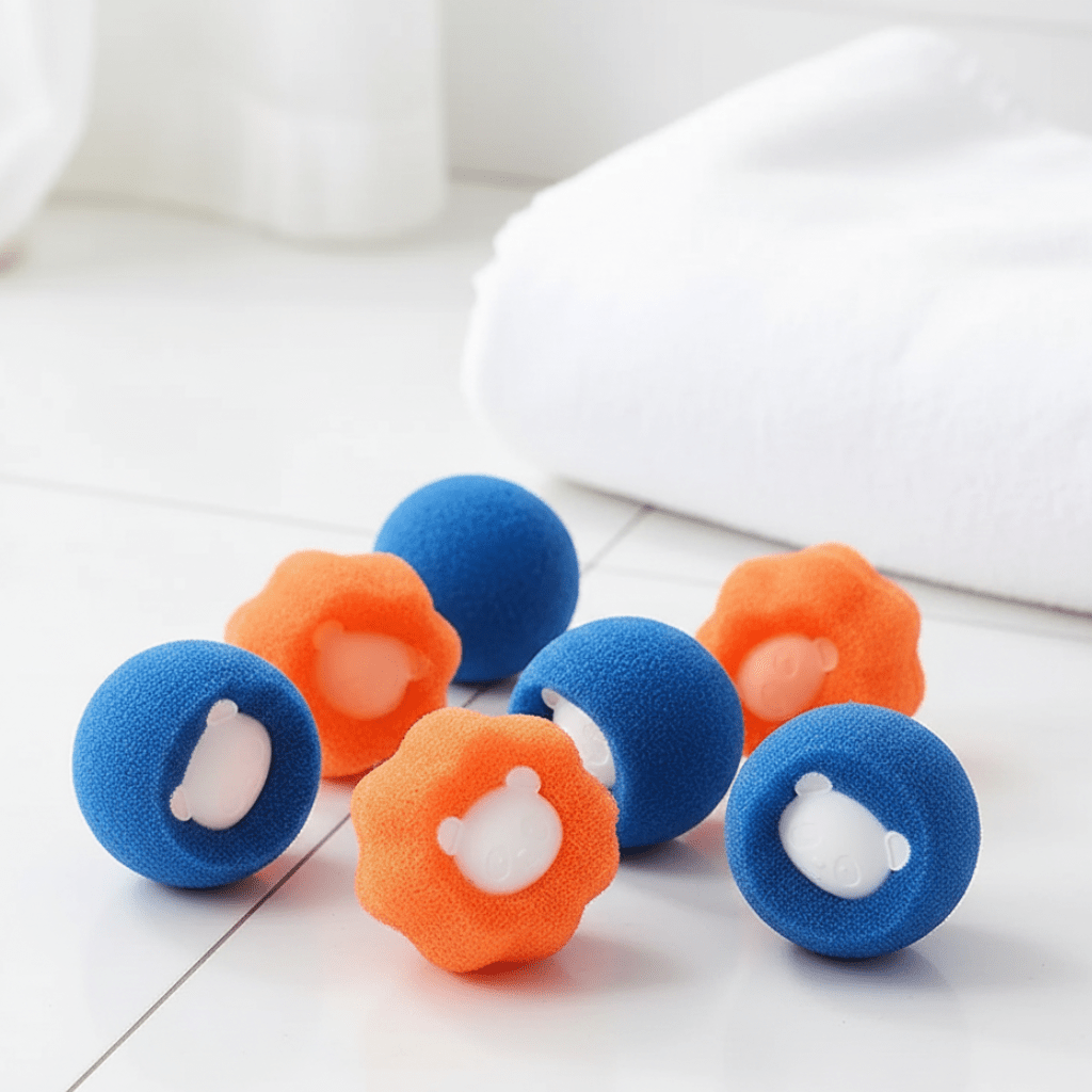 Ensemble de boules de lavage FurFresh pour élimination des poils d'animaux respectueuse des tissus