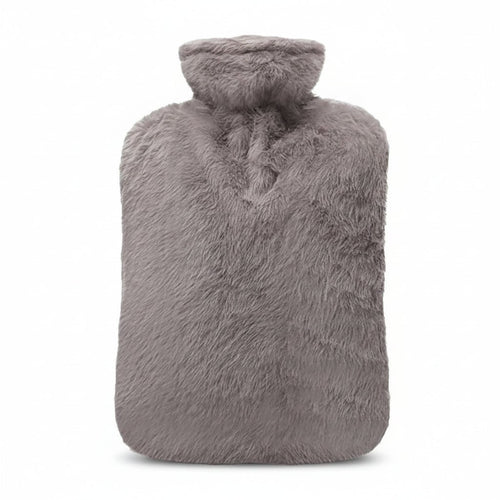 Botella de Agua Caliente Aurora 2L con Funda de Peluche para Calor Reconfortante y Alivio del Dolor Muscular