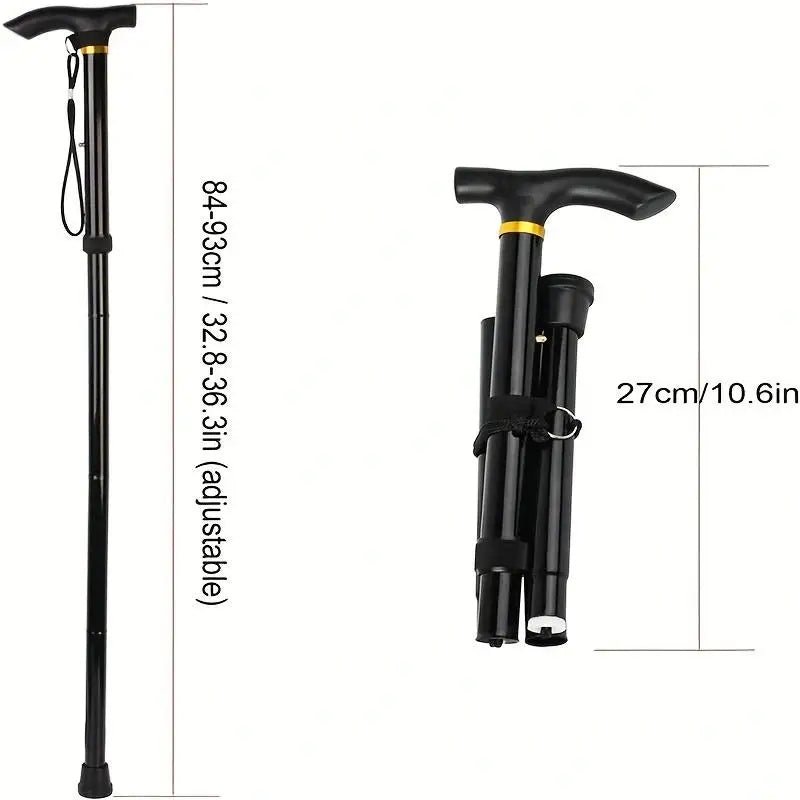Bengala Dobrável Telescópica TrailGlide para Caminhadas e Viagens