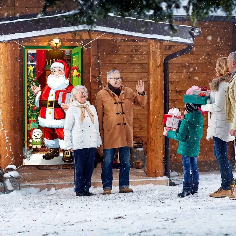 HolidayGlow festliche Türdekoration für Häuser und Geschäfte