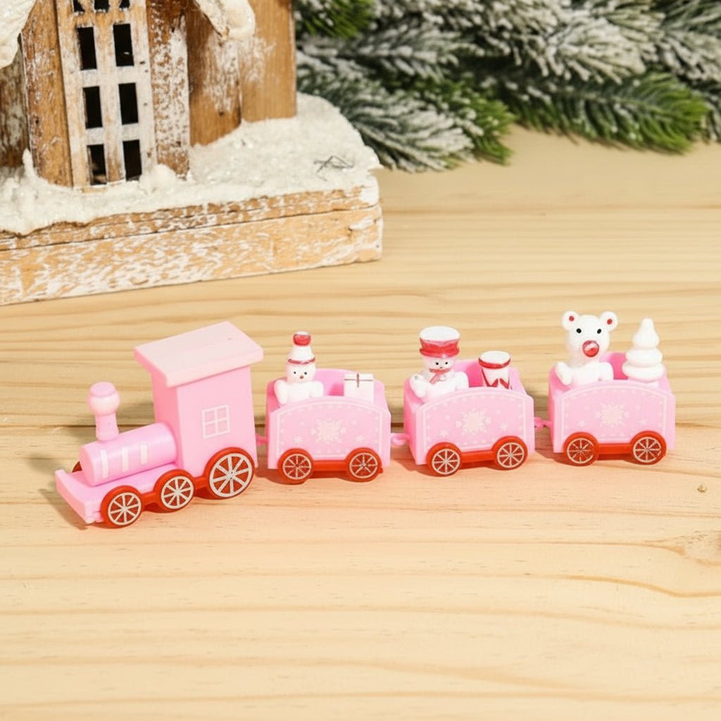 Heritage Lane festliche Weihnachtszug-Dekoration aus Holz und Kunststoff nostalgische Feiertagsdeko