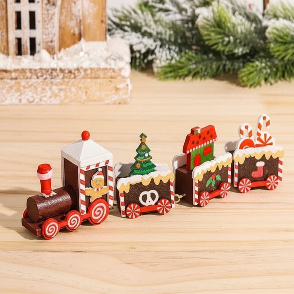 Heritage Lane festliche Weihnachtszug-Dekoration aus Holz und Kunststoff nostalgische Feiertagsdeko