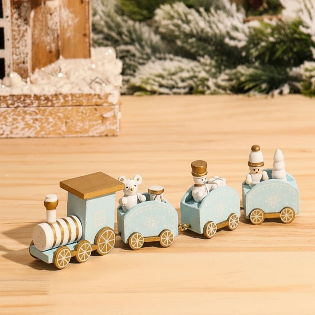 Heritage Lane festliche Weihnachtszug-Dekoration aus Holz und Kunststoff nostalgische Feiertagsdeko