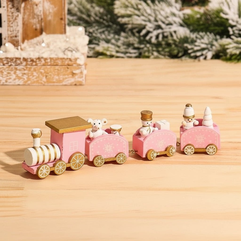 Heritage Lane festliche Weihnachtszug-Dekoration aus Holz und Kunststoff nostalgische Feiertagsdeko