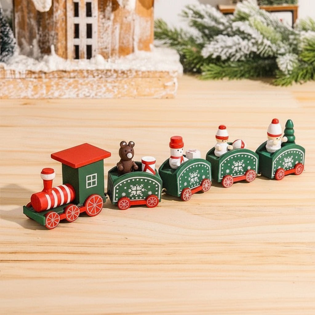 Heritage Lane festliche Weihnachtszug-Dekoration aus Holz und Kunststoff nostalgische Feiertagsdeko