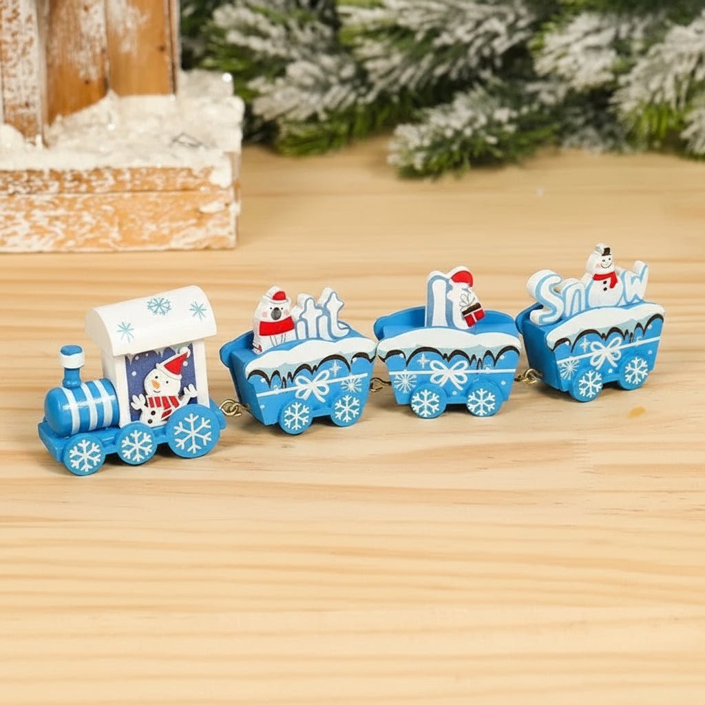 Heritage Lane festliche Weihnachtszug-Dekoration aus Holz und Kunststoff nostalgische Feiertagsdeko