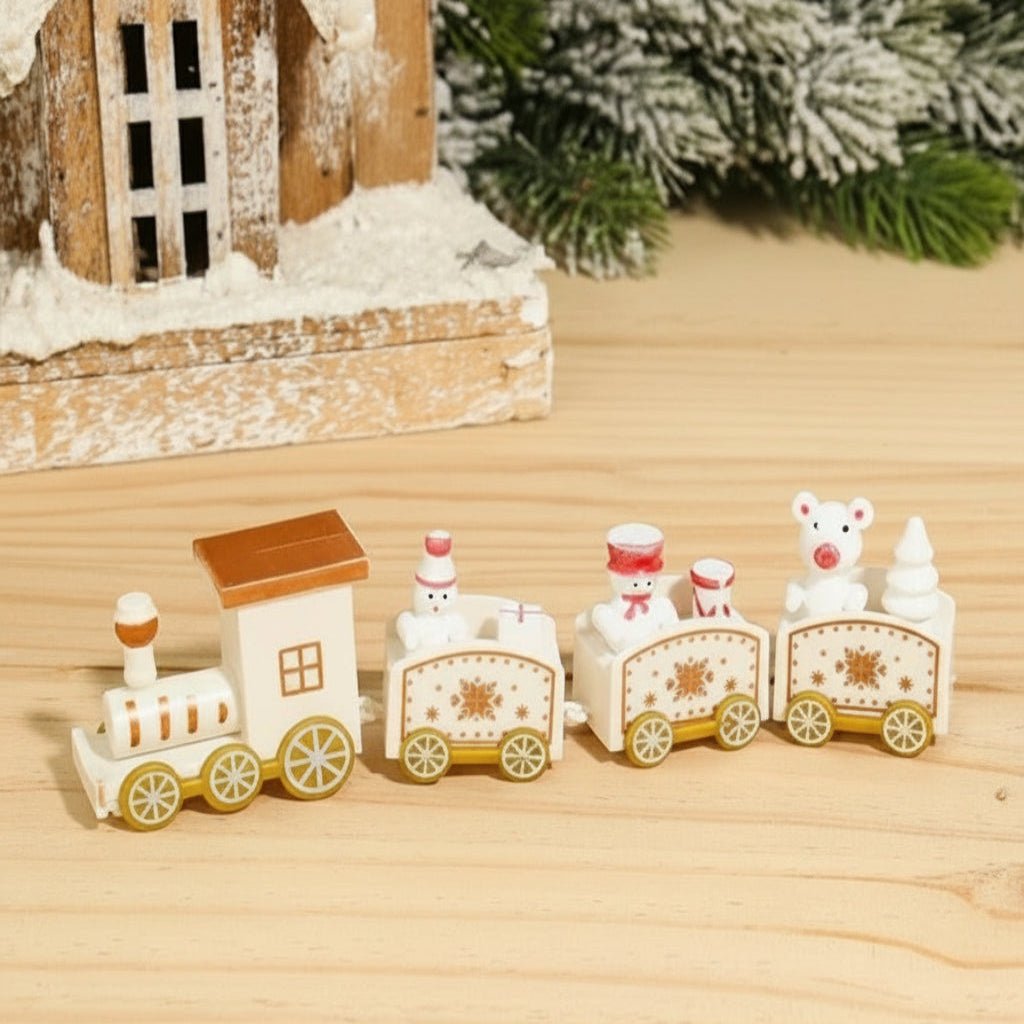 Heritage Lane festliche Weihnachtszug-Dekoration aus Holz und Kunststoff nostalgische Feiertagsdeko