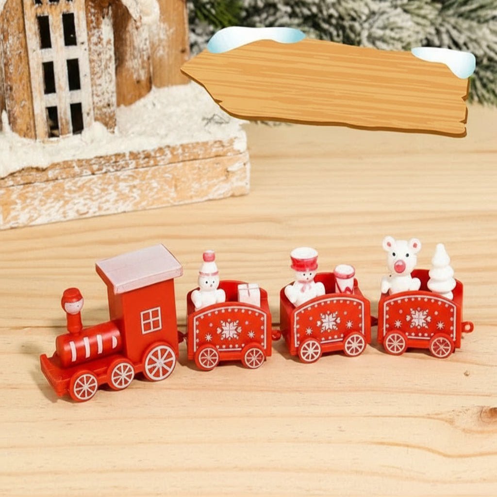 Heritage Lane festliche Weihnachtszug-Dekoration aus Holz und Kunststoff nostalgische Feiertagsdeko