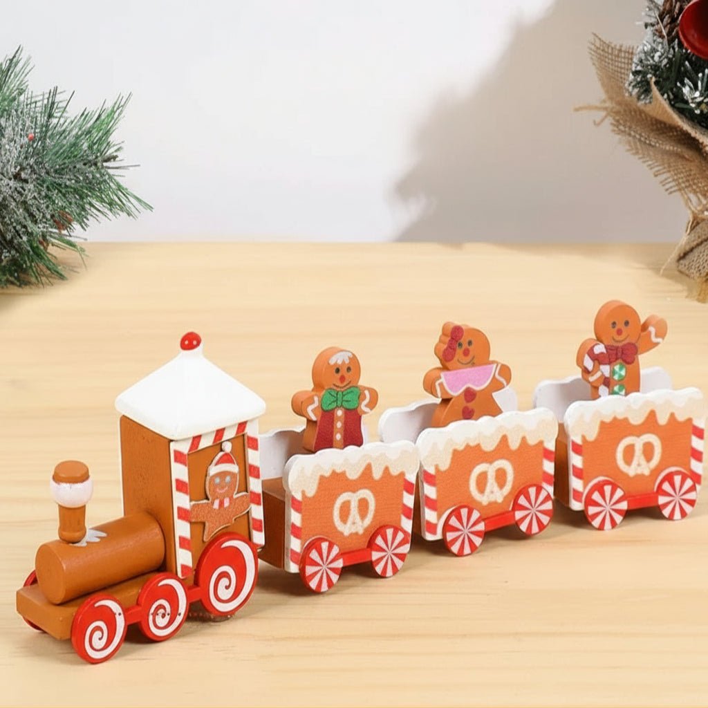 Heritage Lane festliche Weihnachtszug-Dekoration aus Holz und Kunststoff nostalgische Feiertagsdeko