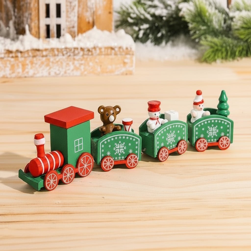 Heritage Lane festliche Weihnachtszug-Dekoration aus Holz und Kunststoff nostalgische Feiertagsdeko