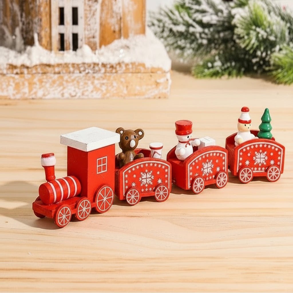 Heritage Lane festliche Weihnachtszug-Dekoration aus Holz und Kunststoff nostalgische Feiertagsdeko