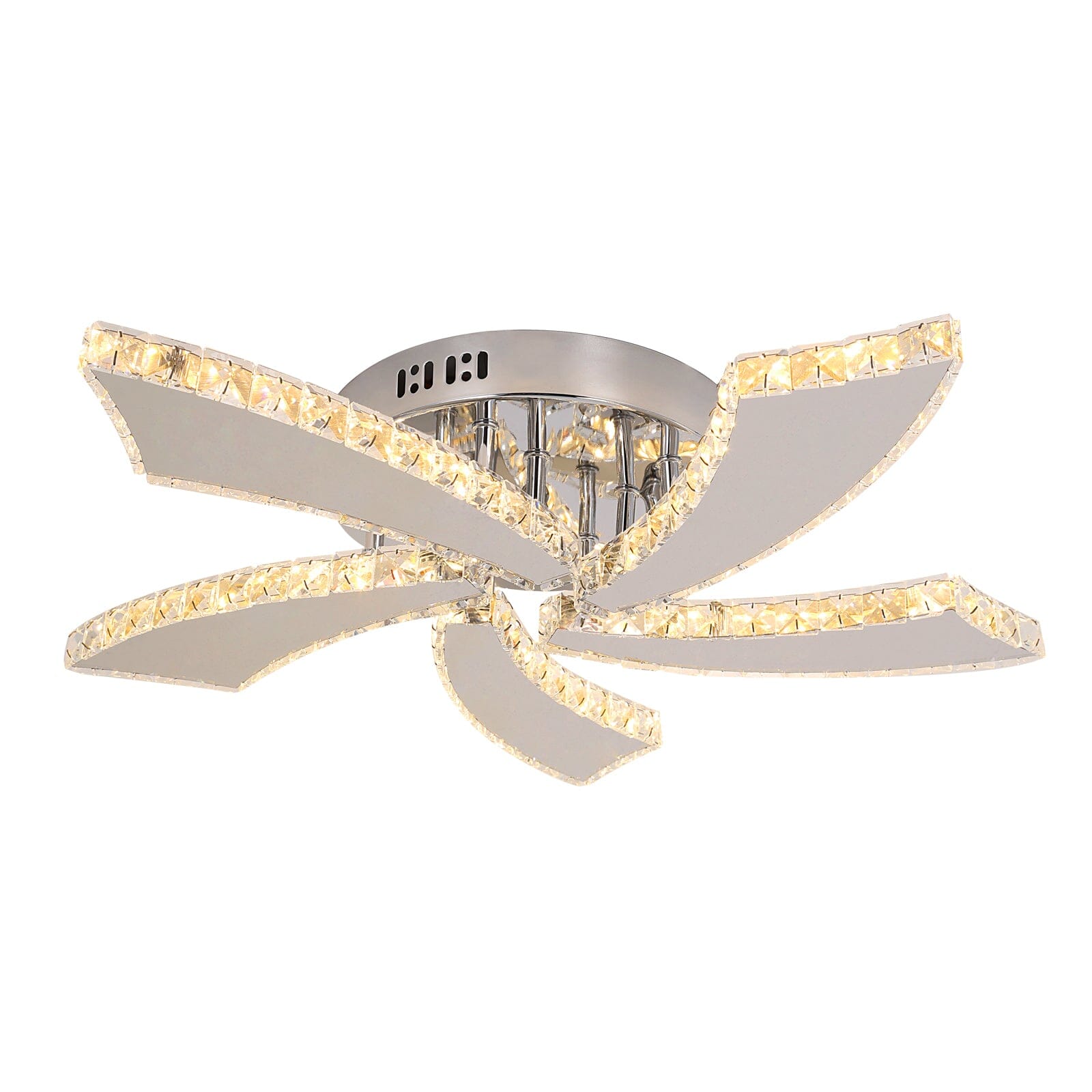 Lámparas de Techo LED de Cristal Lumina con Diseño de Tres Anillos