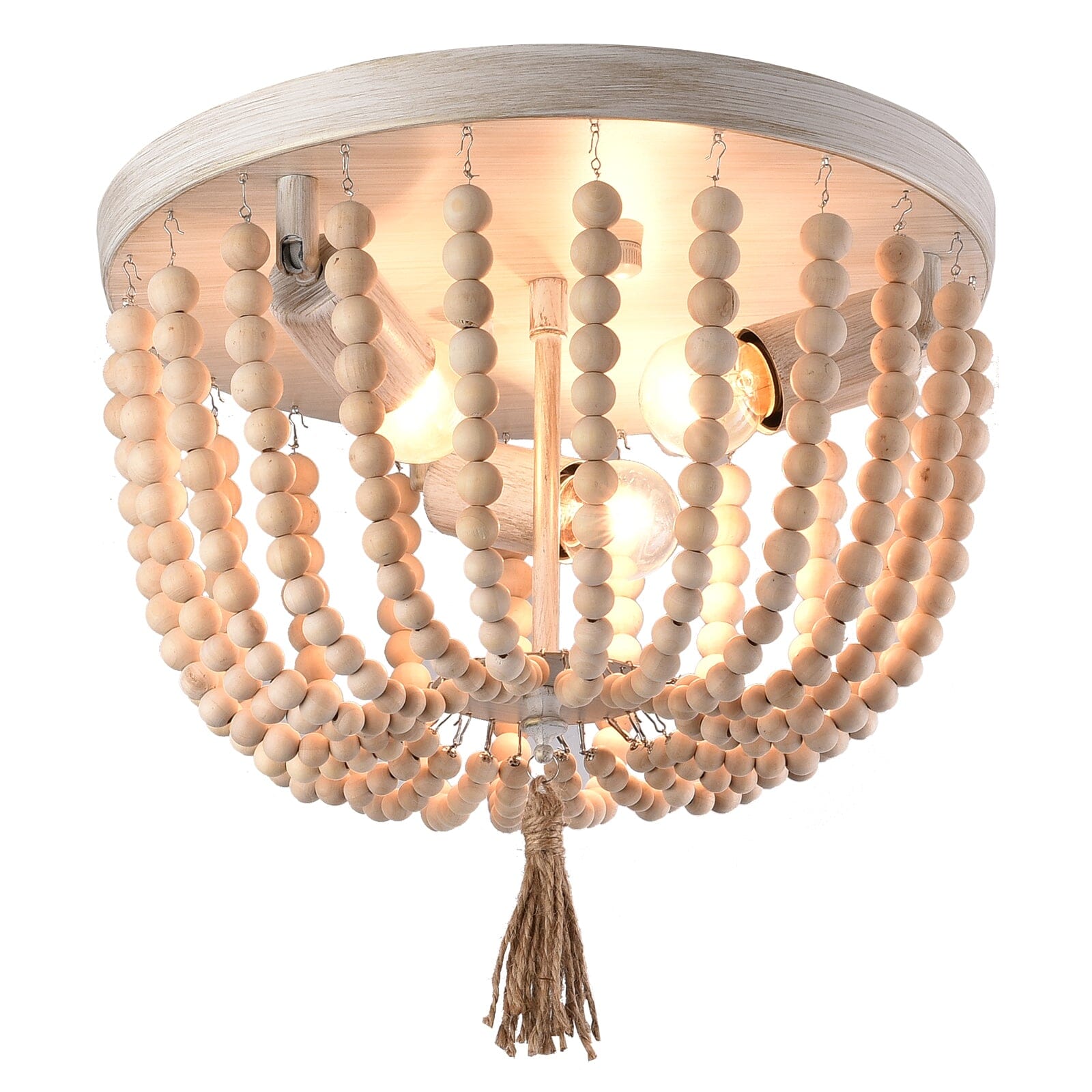Plafoniera NovaLumen con Perline Lampada LED Minimalista
