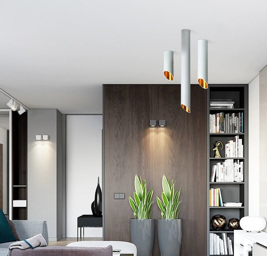 Moderní LED downlight kit Auralis s povrchovou montáží a čtyřmi délkami trubic