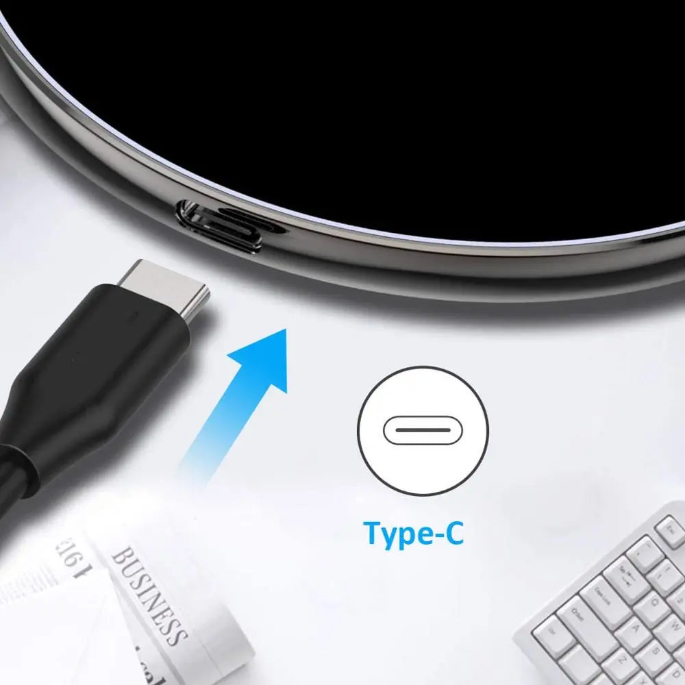 لوحة شحن لاسلكية ماجسيف USB C بقوة 30 واط لهواتف iPhone وسامسونج وأندرويد