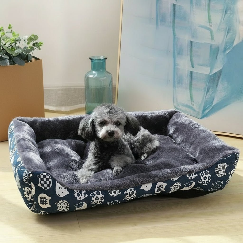 CozyPaws Ultra Blød Hundekurv til Helårssøvn og Ledstøtte
