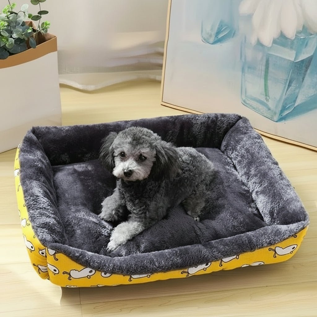 CozyPaws Ultra Blød Hundekurv til Helårssøvn og Ledstøtte